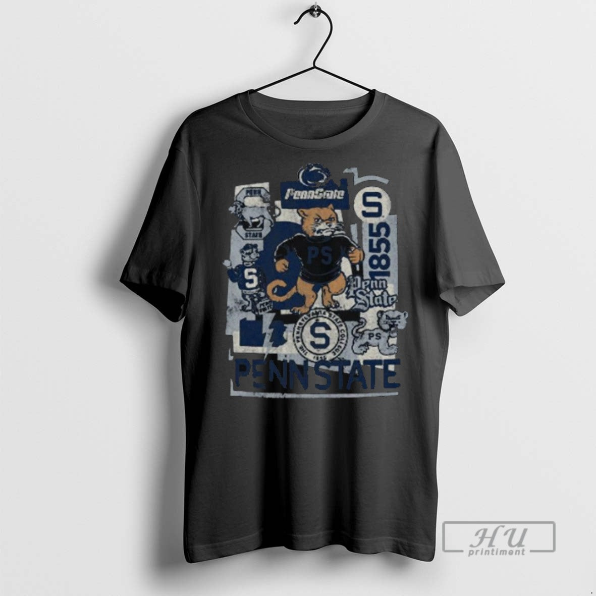 Officials Trendy Penn State Vintage Vault Logo Long - Adult & Kids T-Shirts, Sweatshirts & Hoodies apparel design preview 1