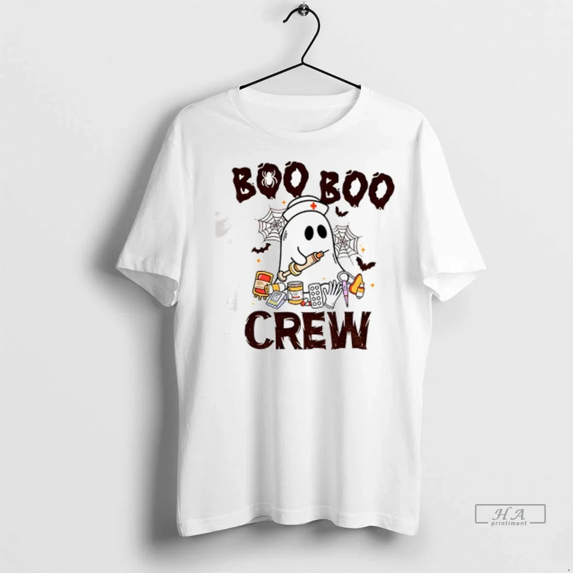 Officials Trendy Boo Crew Halloween Nurse 1klmor - Adult & Kids T-Shirts, Sweatshirts & Hoodies apparel design preview 1