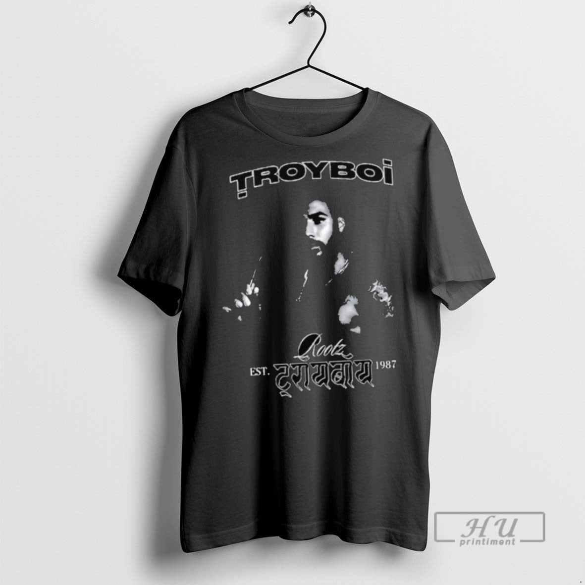 Officials Troyboi Rootz Est 1987 Portrait - Adult & Kids T-Shirts, Sweatshirts & Hoodies apparel design preview 1