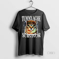 Officials Tummy Ache Survivor Cat Meme Sweater - Adult & Kids T-Shirts, Sweatshirts & Hoodies apparel design preview 1