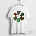 Officials Turtle Arranged In A Circle Graphic - Adult & Kids T-Shirts, Sweatshirts & Hoodies apparel design preview 1