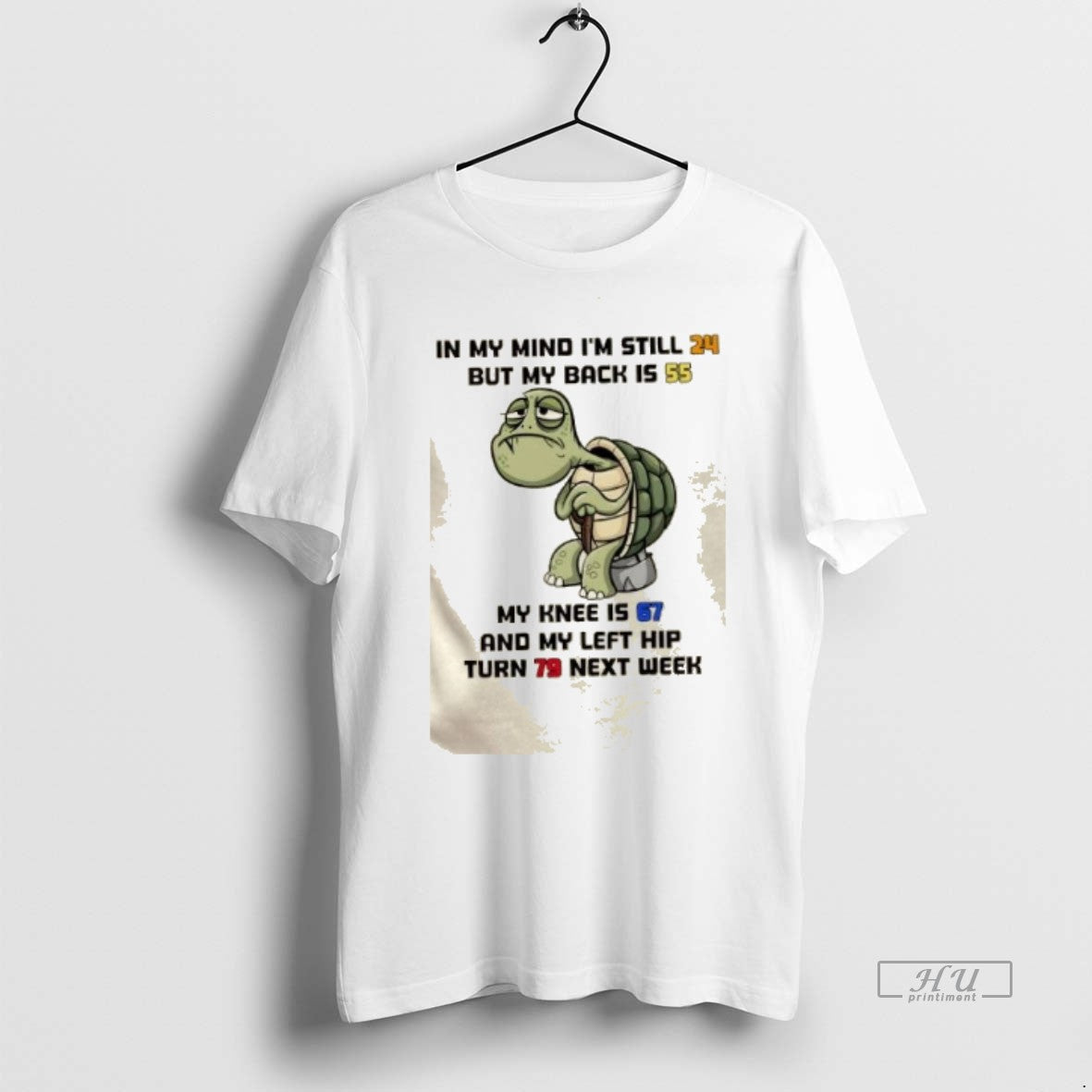 Officials Turtle In My Mind Im Still 24 But Back Is - Adult & Kids T-Shirts, Sweatshirts & Hoodies apparel design preview 1