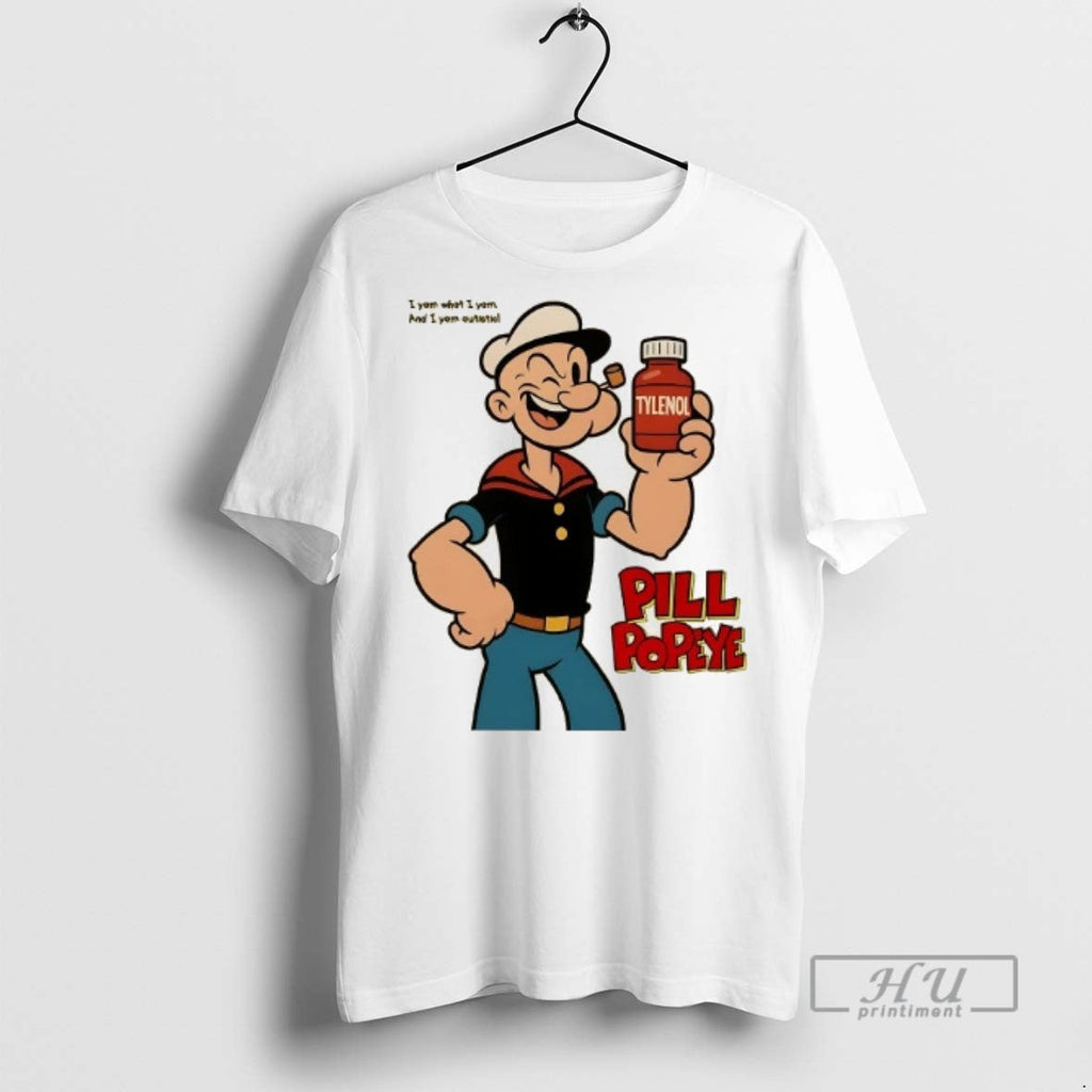 Officials Tylenol Pill Popeye Sailor I Yam What And - Adult & Kids T-Shirts, Sweatshirts & Hoodies apparel design preview 1