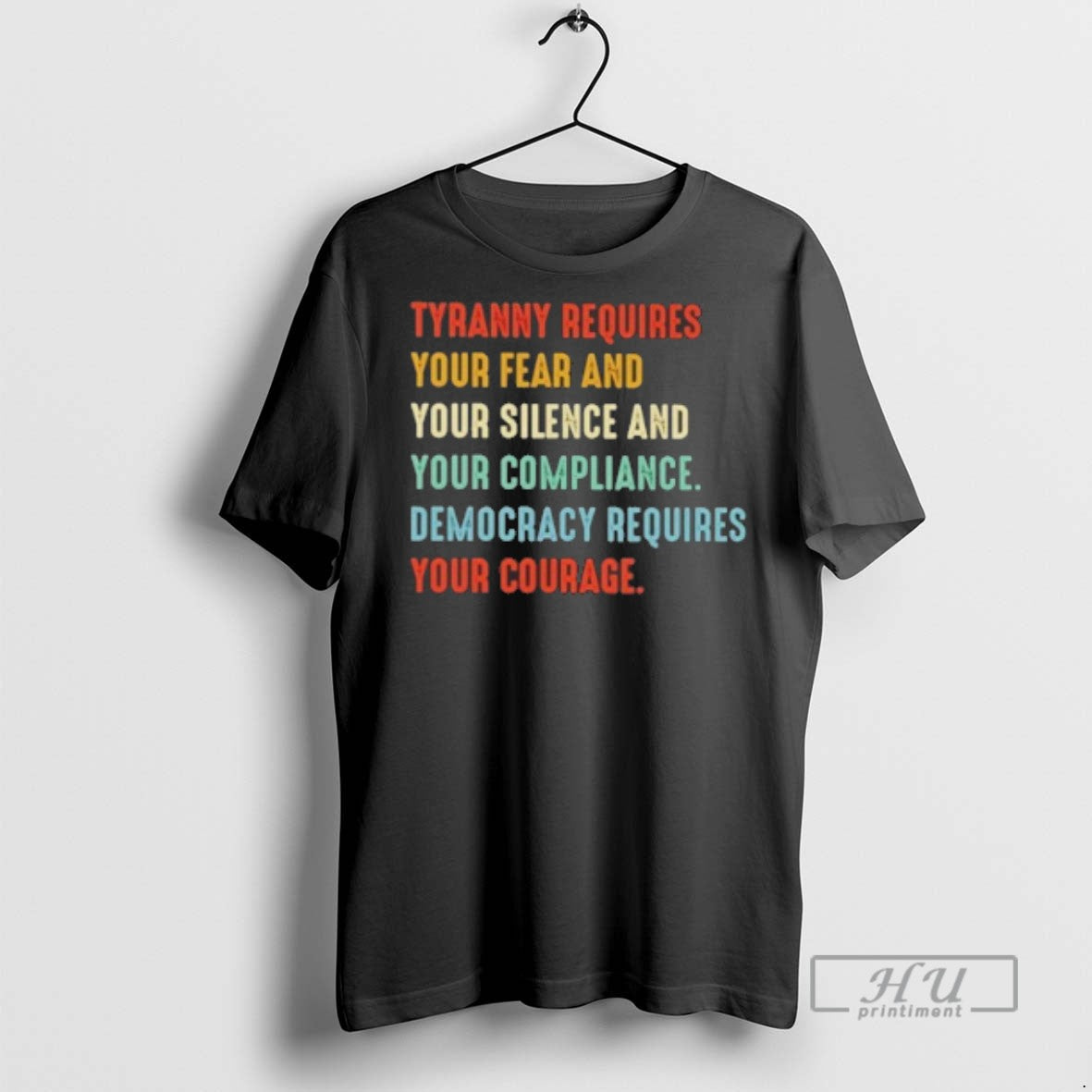 Officials Tyranny Requires Your Fear And Silence - Adult & Kids T-Shirts, Sweatshirts & Hoodies apparel design preview 1