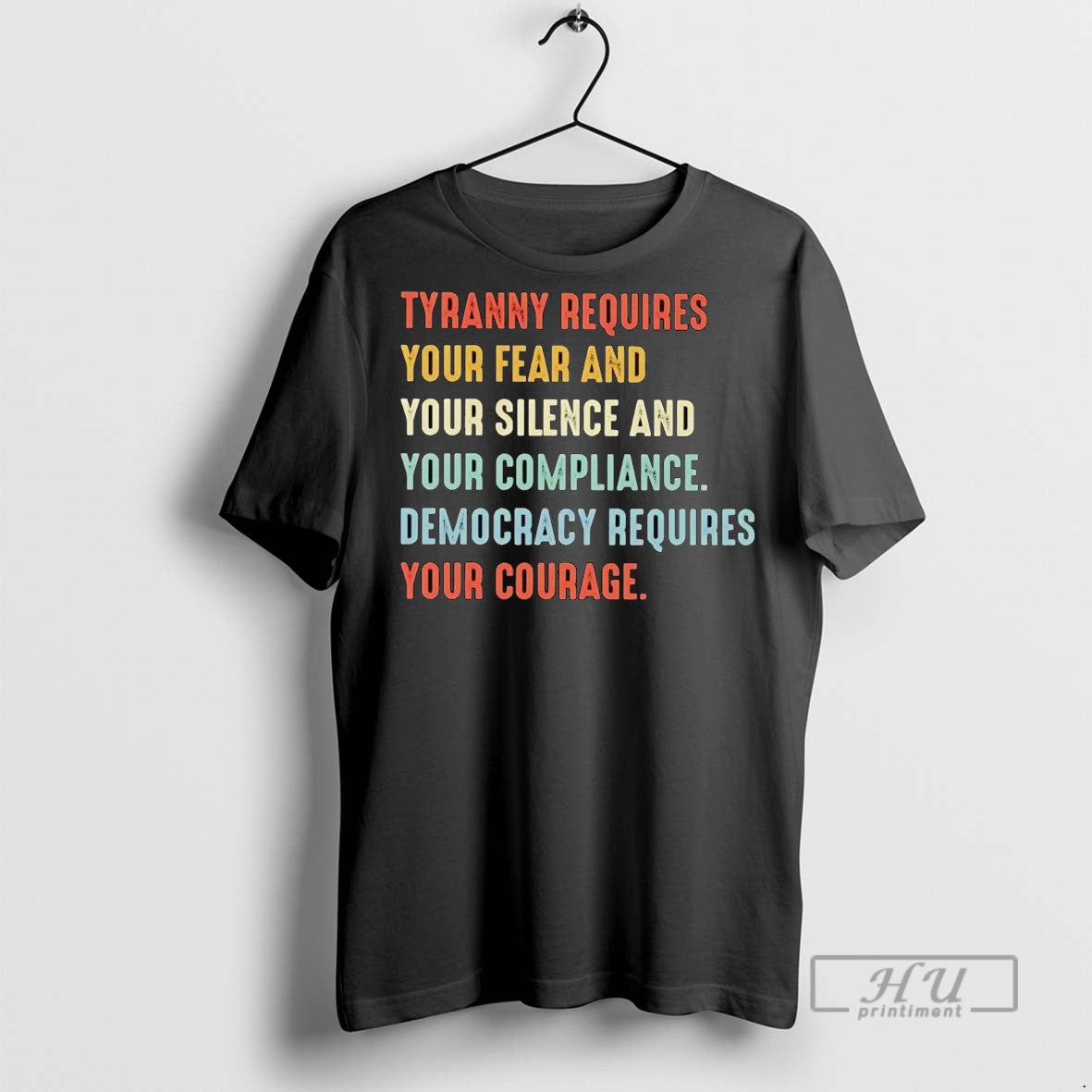Officials Tyranny Requires Your Fear Silence - Adult & Kids T-Shirts, Sweatshirts & Hoodies apparel design preview 1