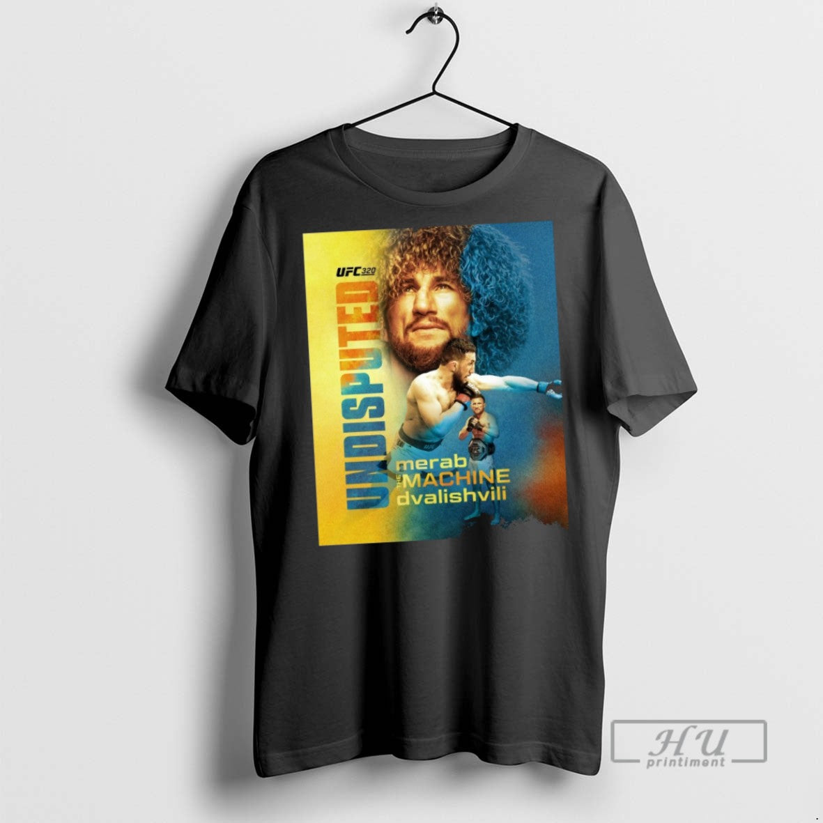 Officials Ufc 320 Merab Dvalishvili The Machine - Adult & Kids T-Shirts, Sweatshirts & Hoodies apparel design preview 1