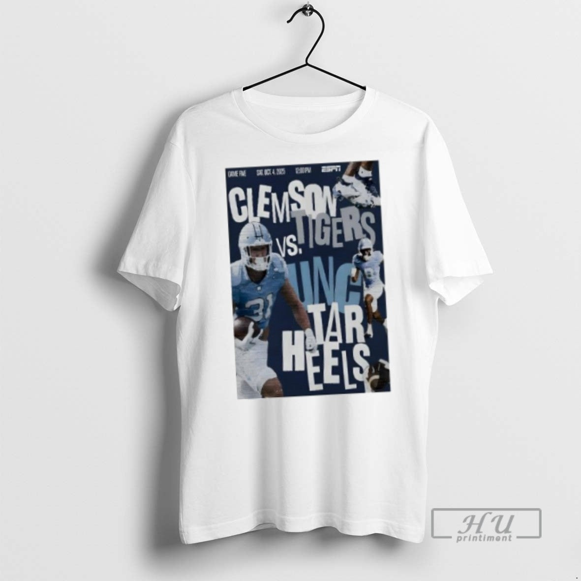 Officials Unc Tar Heels Clemson Vs Tigers October 4 - Adult & Kids T-Shirts, Sweatshirts & Hoodies apparel design preview 1