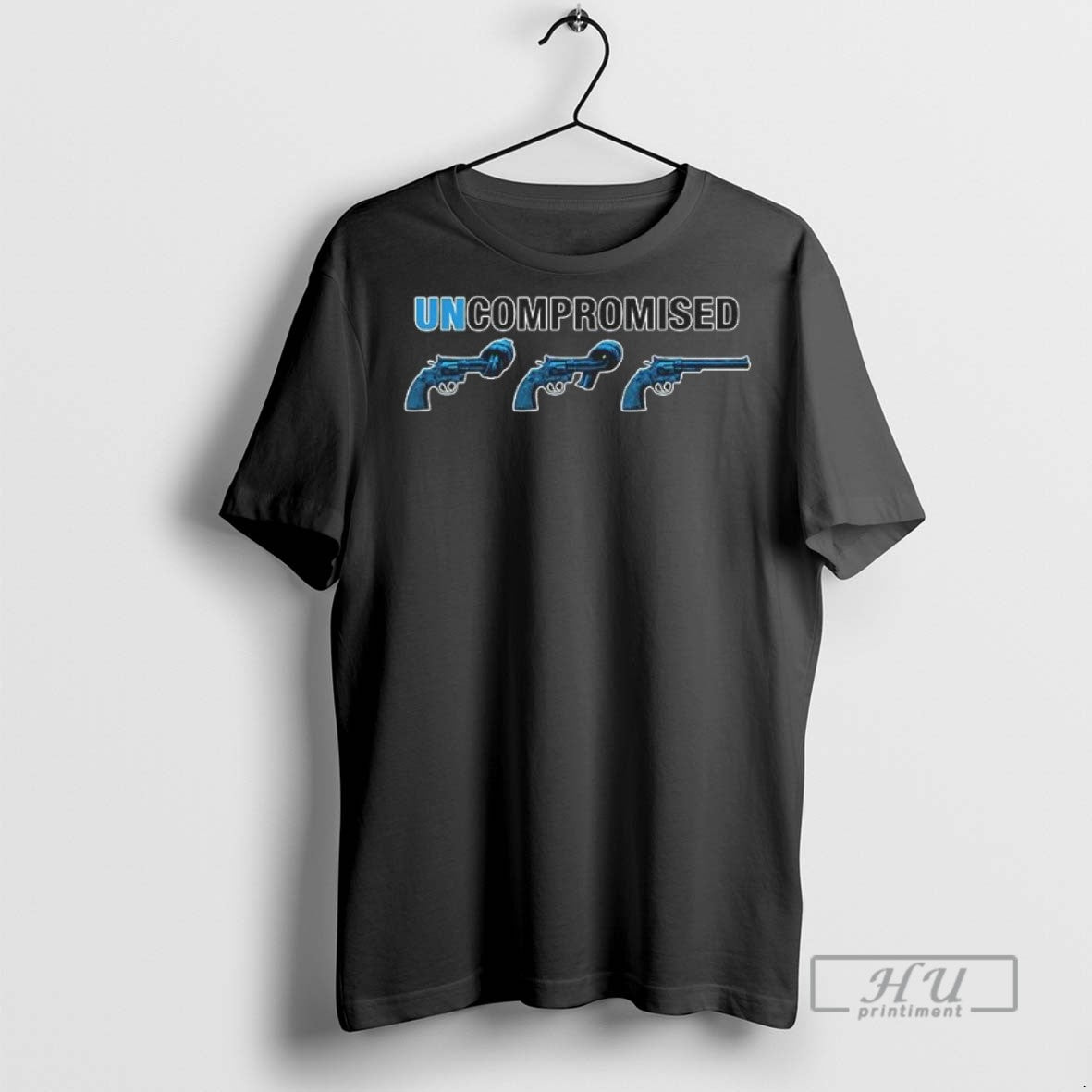 Officials Uncompromised Three Blue Pistols - Adult & Kids T-Shirts, Sweatshirts & Hoodies apparel design preview 1