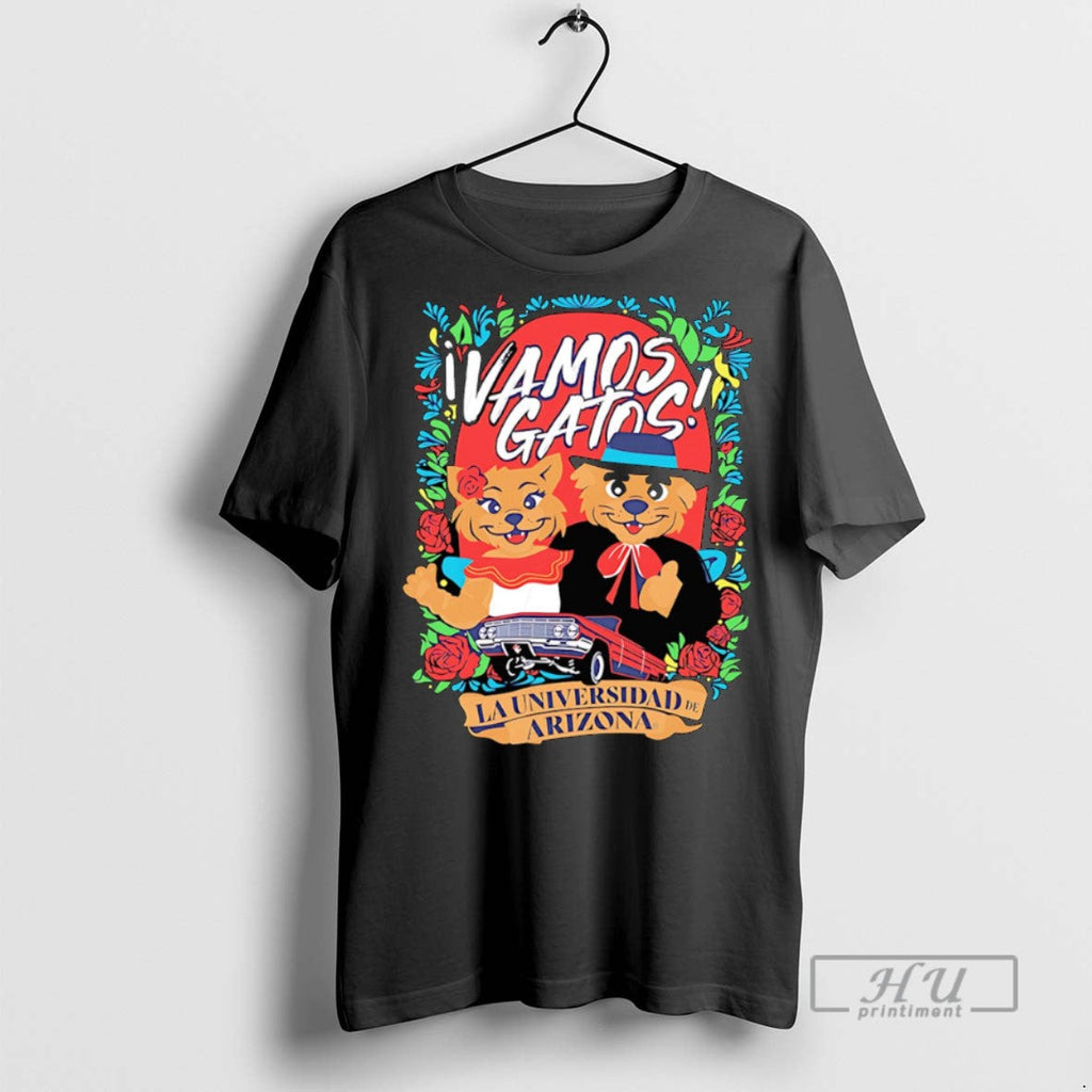 Officials Vamos Gatos La Universidad De Arizona - Adult & Kids T-Shirts, Sweatshirts & Hoodies apparel design preview 1