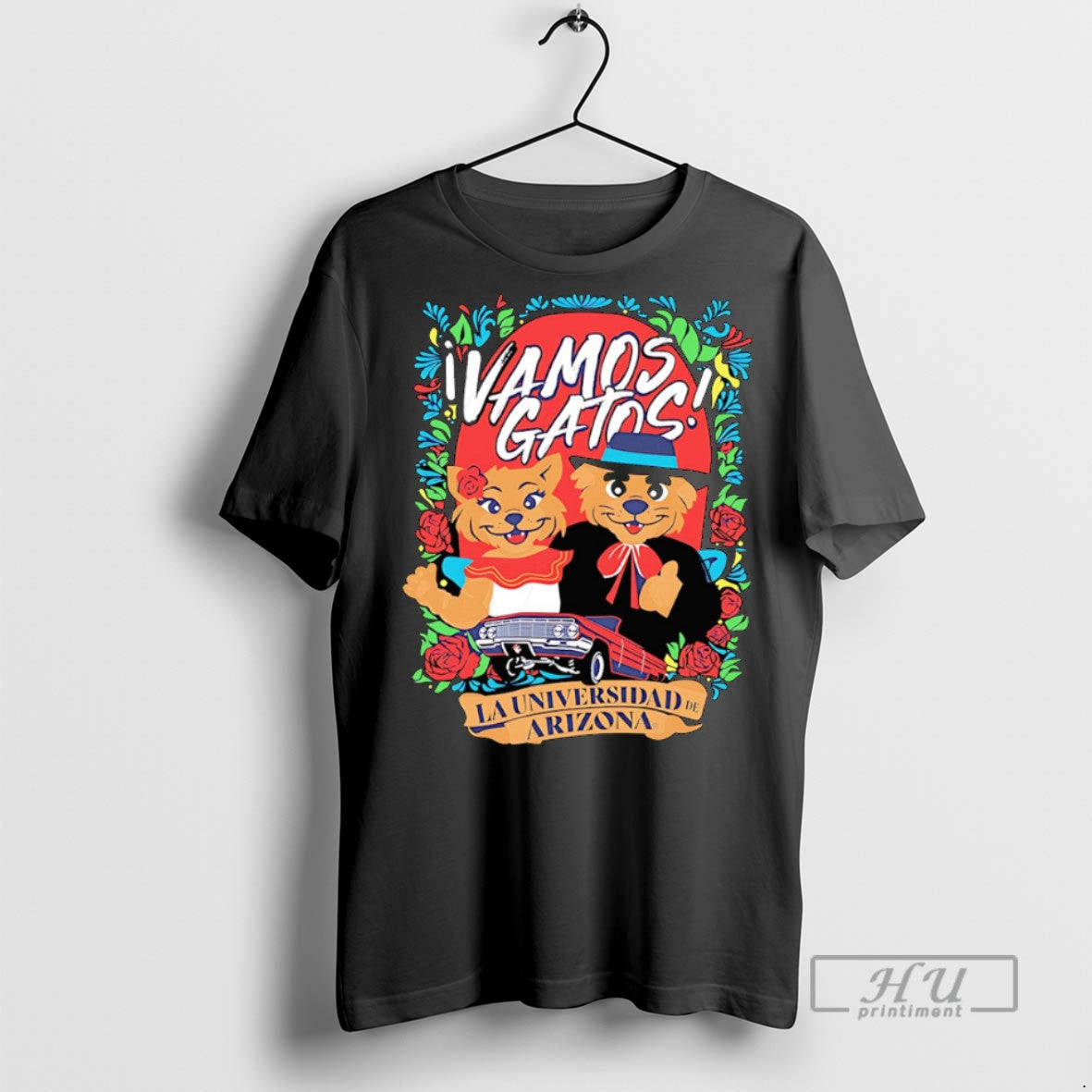 Officials Vamos Gatos La Universidad De Arizona - Adult & Kids T-Shirts, Sweatshirts & Hoodies apparel design preview 1