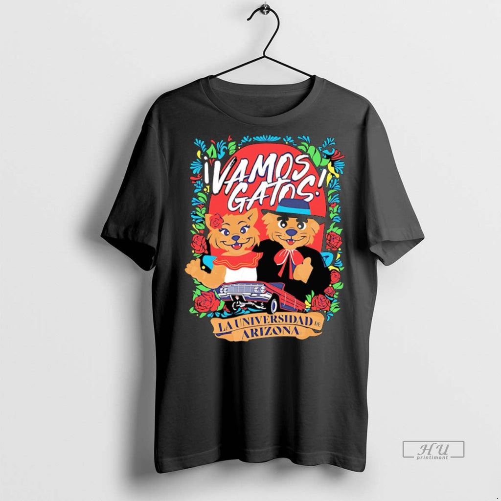 Officials Vamos Gatos La Universidad De Arizona - Adult & Kids T-Shirts, Sweatshirts & Hoodies apparel design preview 1