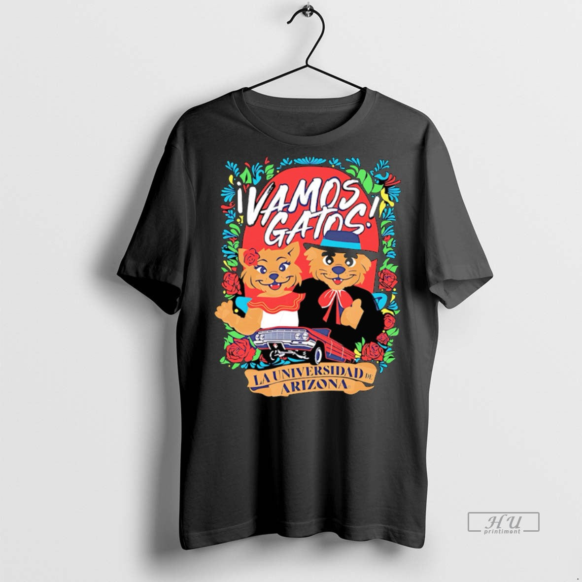 Officials Vamos Gatos La Universidad De Arizona - Adult & Kids T-Shirts, Sweatshirts & Hoodies apparel design preview 1