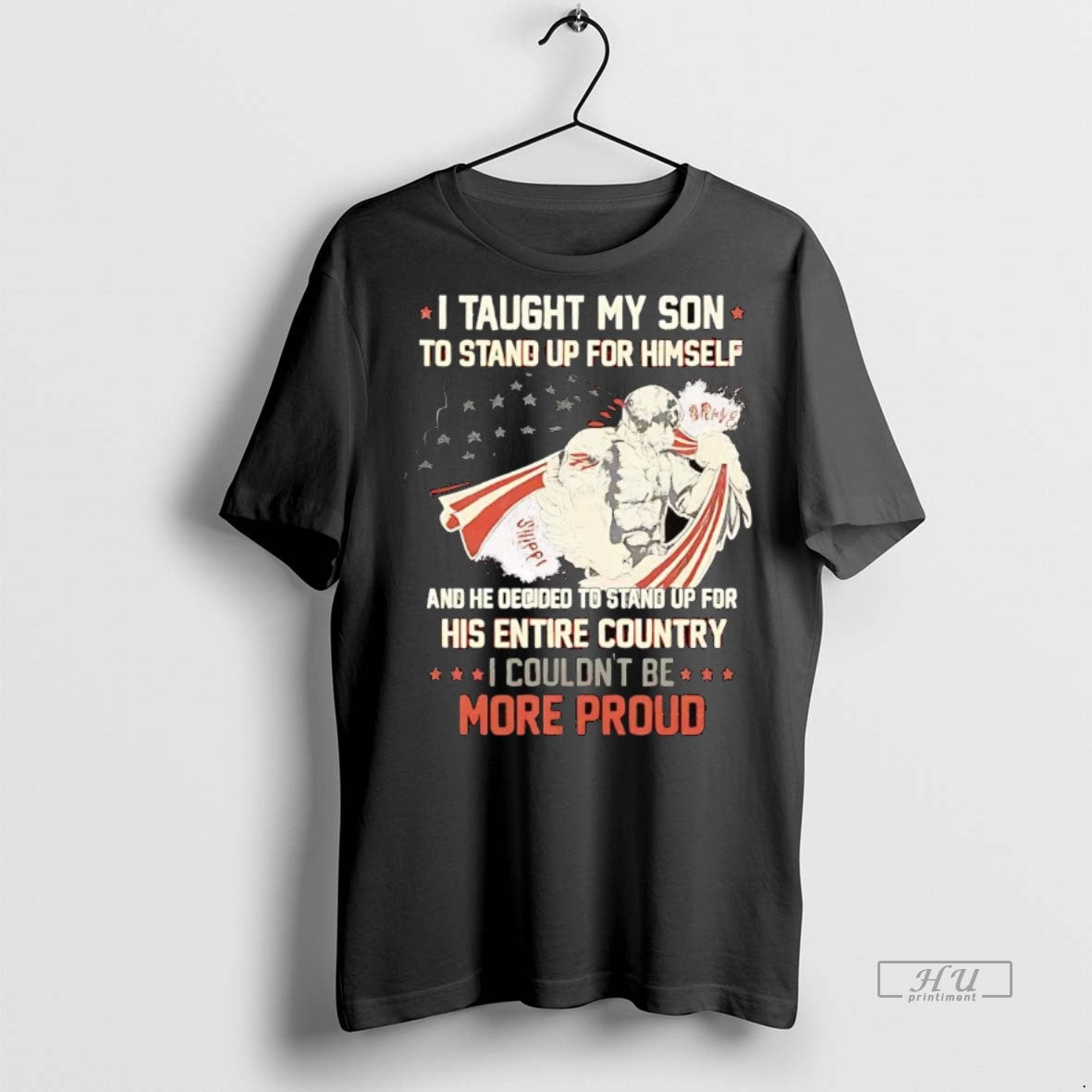 Officials Veteran I Taught My Son To Stand Up For - Adult & Kids T-Shirts, Sweatshirts & Hoodies apparel design preview 1