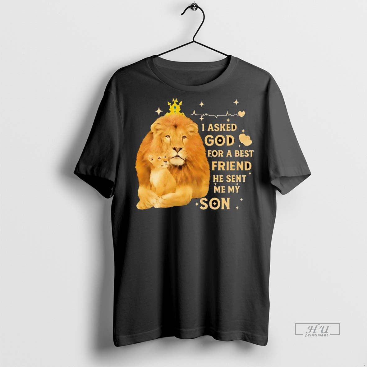Officials Veteran Lions I Asked God For The Best - Adult & Kids T-Shirts, Sweatshirts & Hoodies apparel design preview 1