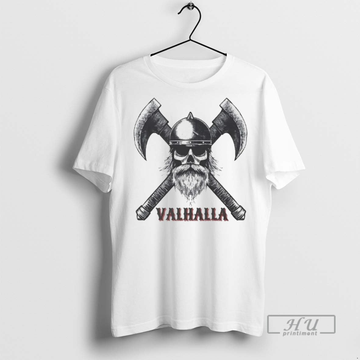 Officials Viking Valhalla Skull Crosses Axe - Adult & Kids T-Shirts, Sweatshirts & Hoodies apparel design preview 1