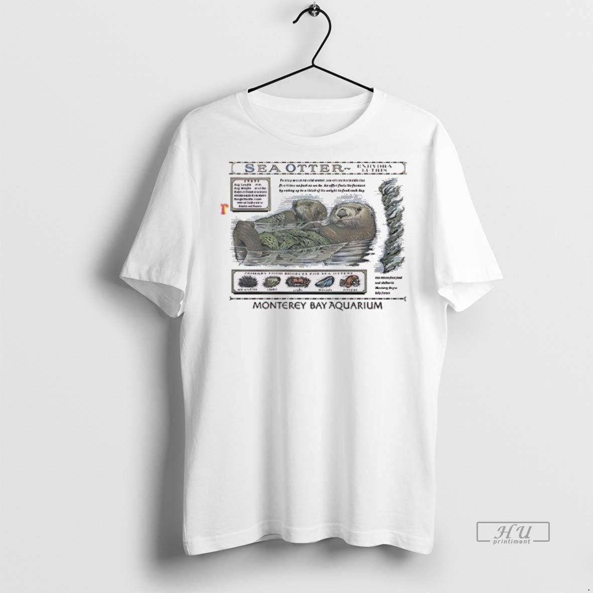 Officials Vintage Sea Otters Monterey Bay Aquarium - Adult & Kids T-Shirts, Sweatshirts & Hoodies apparel design preview 1