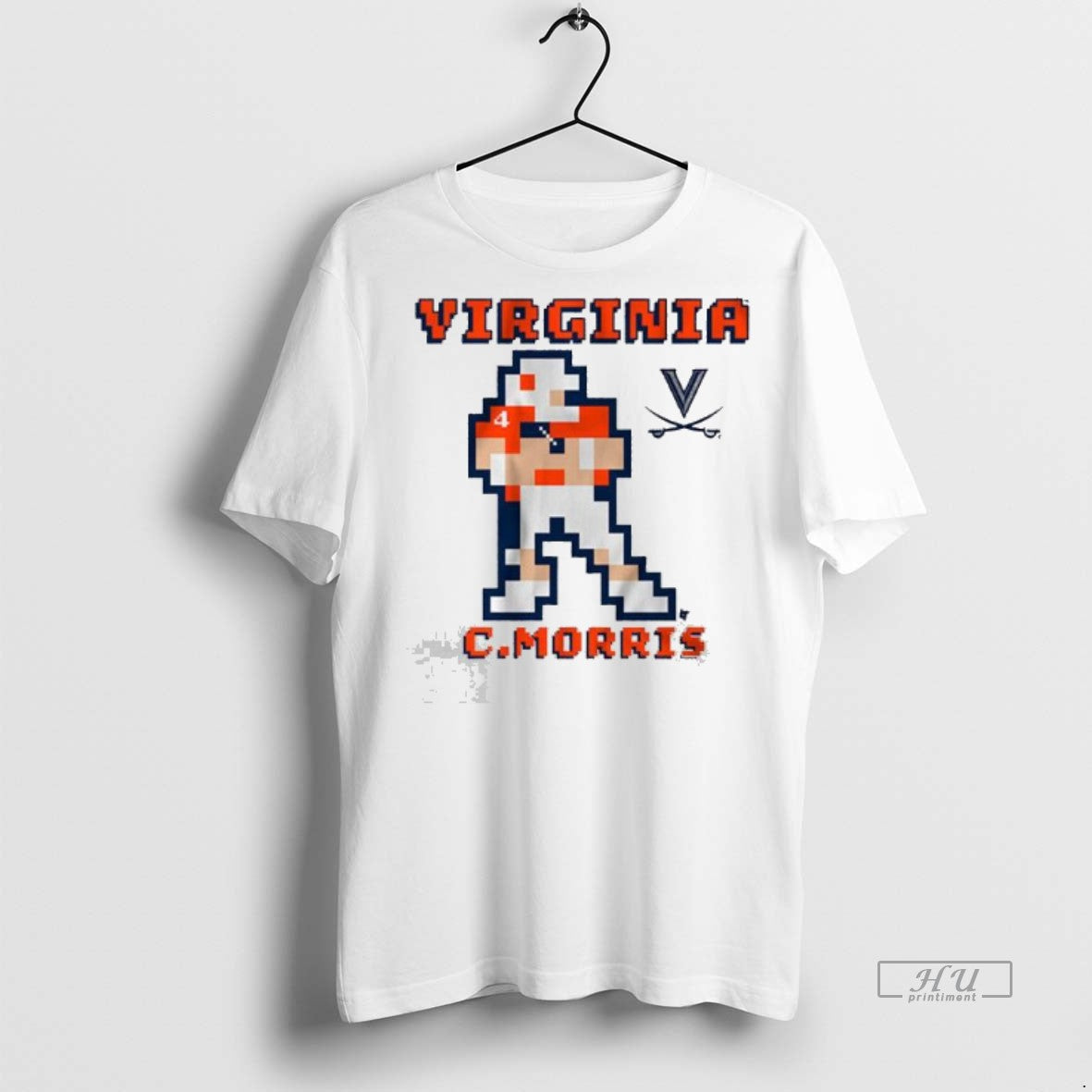Officials Virginia Football Chandler Morris Retro - Adult & Kids T-Shirts, Sweatshirts & Hoodies apparel design preview 1