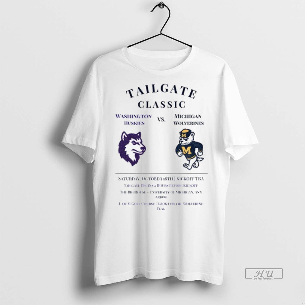 Officials Washington Huskies Vs Michigan Wolverines - Adult & Kids T-Shirts, Sweatshirts & Hoodies apparel design preview 1