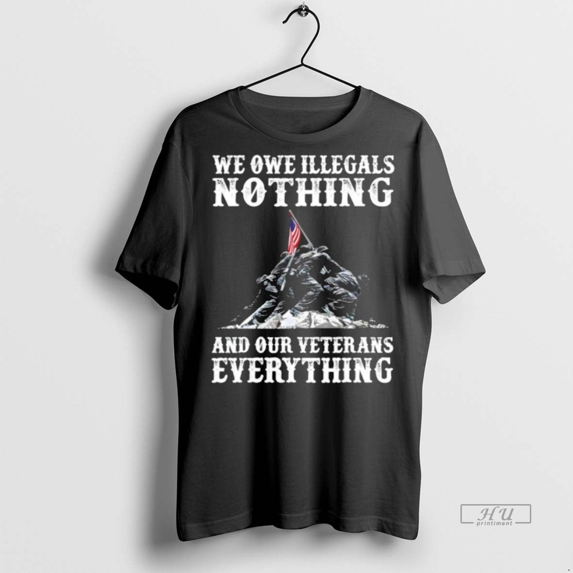 Officials We Owe Illegals Nothing And Our Veterans - Adult & Kids T-Shirts, Sweatshirts & Hoodies apparel design preview 1