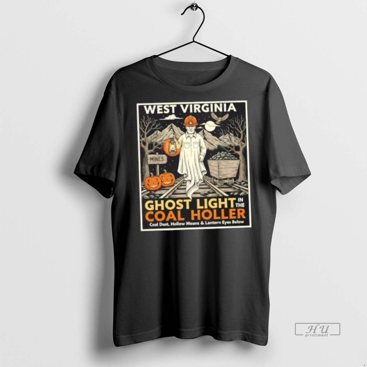 Officials West Virginia Ghost Light In The Coal - Adult & Kids T-Shirts, Sweatshirts & Hoodies apparel design preview 1