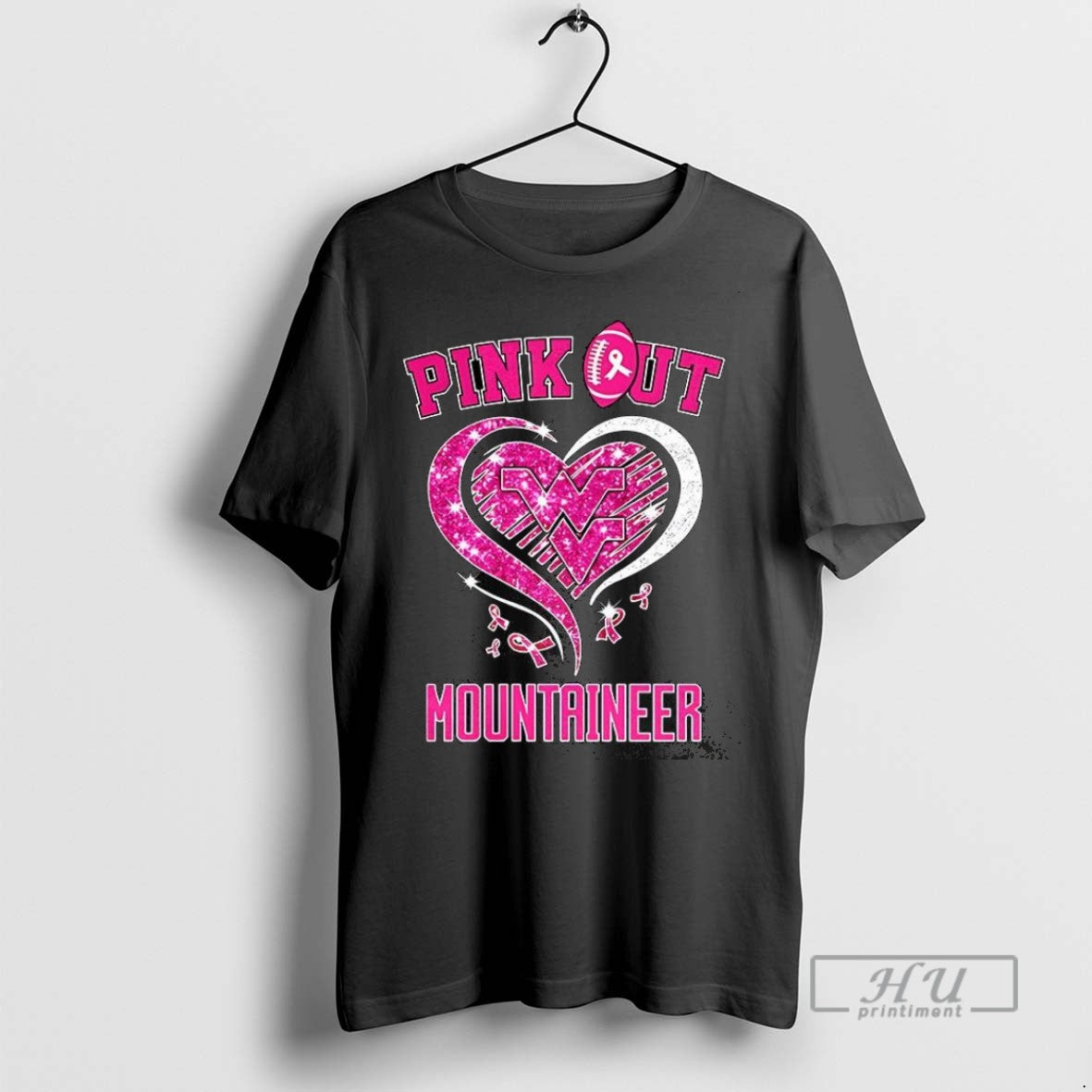 Officials West Virginia Mountaineers Football Pink - Adult & Kids T-Shirts, Sweatshirts & Hoodies apparel design preview 1