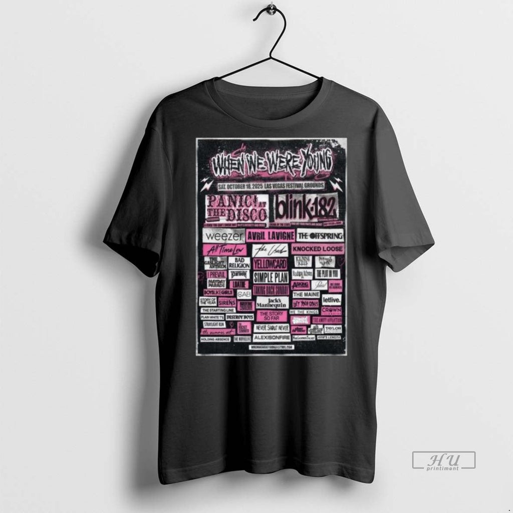 Officials When We Were Young Festival Day 1 Lineup In - Adult & Kids T-Shirts, Sweatshirts & Hoodies apparel design preview 1