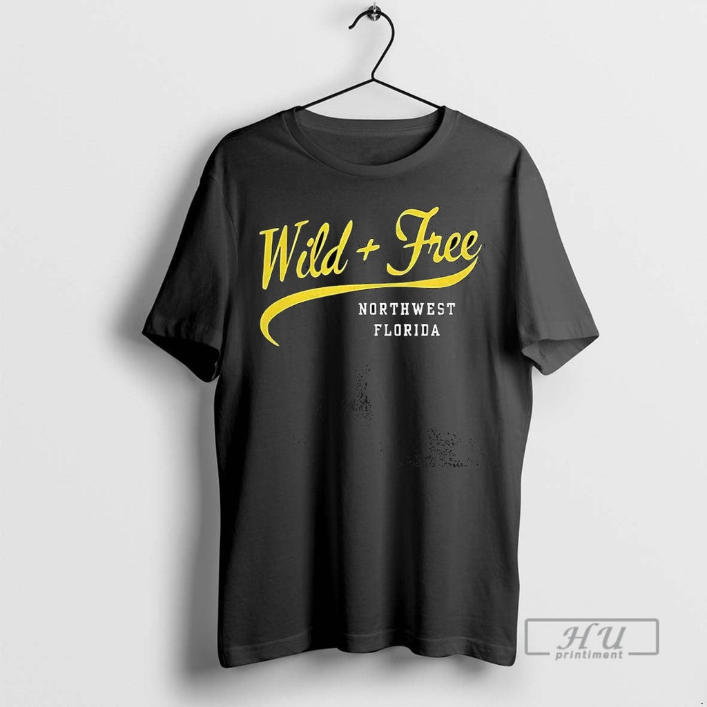 Officials Wild And Free Northwest Florida Retro - Adult & Kids T-Shirts, Sweatshirts & Hoodies apparel design preview 1