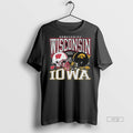 Officials Wisconsin Badgers Vs Iowa Hawkeyes 2025 - Adult & Kids T-Shirts, Sweatshirts & Hoodies apparel design preview 1