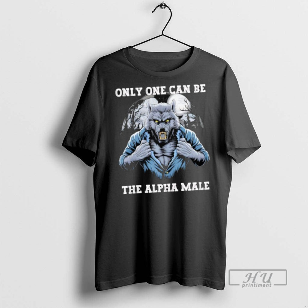 Officials Wolf Only One Can Be The Alpha Male - Adult & Kids T-Shirts, Sweatshirts & Hoodies apparel design preview 1