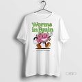 Officials Worms In Brain Head Empty Just Funny - Adult & Kids T-Shirts, Sweatshirts & Hoodies apparel design preview 1