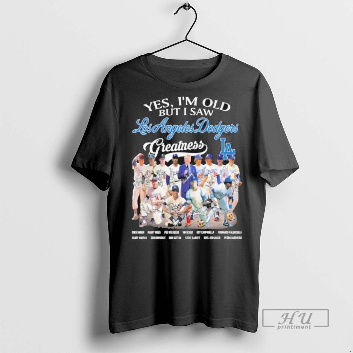 Officials Yes Im Old But I Saw Los Angeles Dodgers - Adult & Kids T-Shirts, Sweatshirts & Hoodies apparel design preview 1