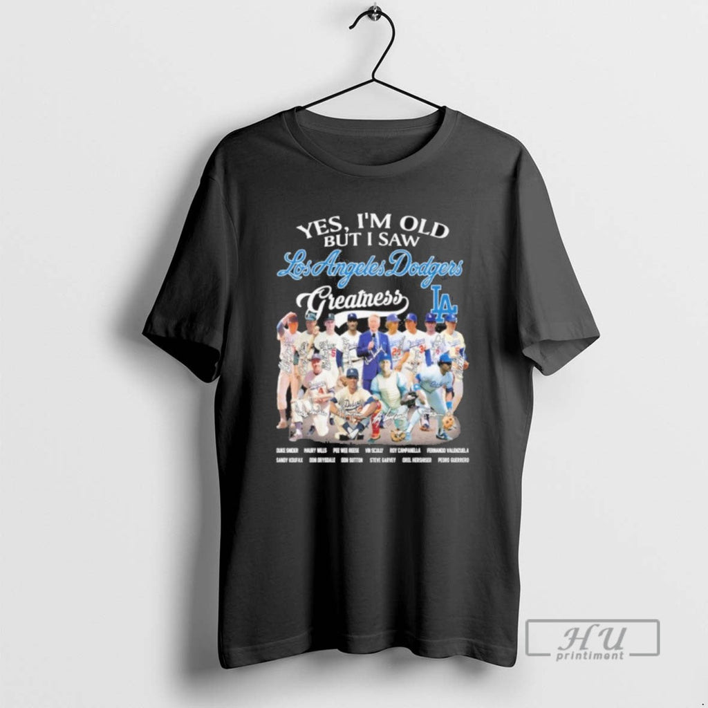 Officials Yes Im Old But I Saw Los Angeles Dodgers - Adult & Kids T-Shirts, Sweatshirts & Hoodies apparel design preview 1