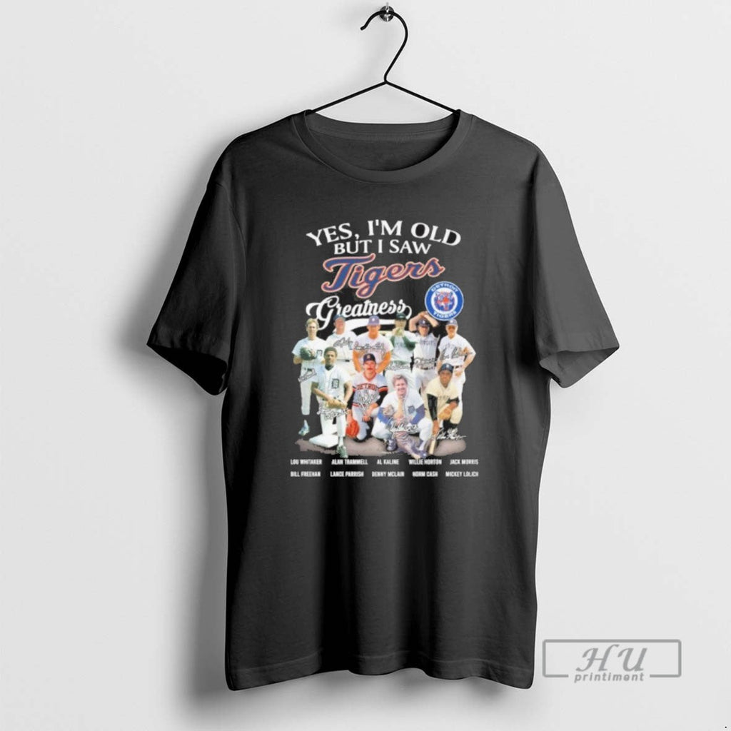 Officials Yes Im Old But I Saw Tigers Greatness Team - Adult & Kids T-Shirts, Sweatshirts & Hoodies apparel design preview 1