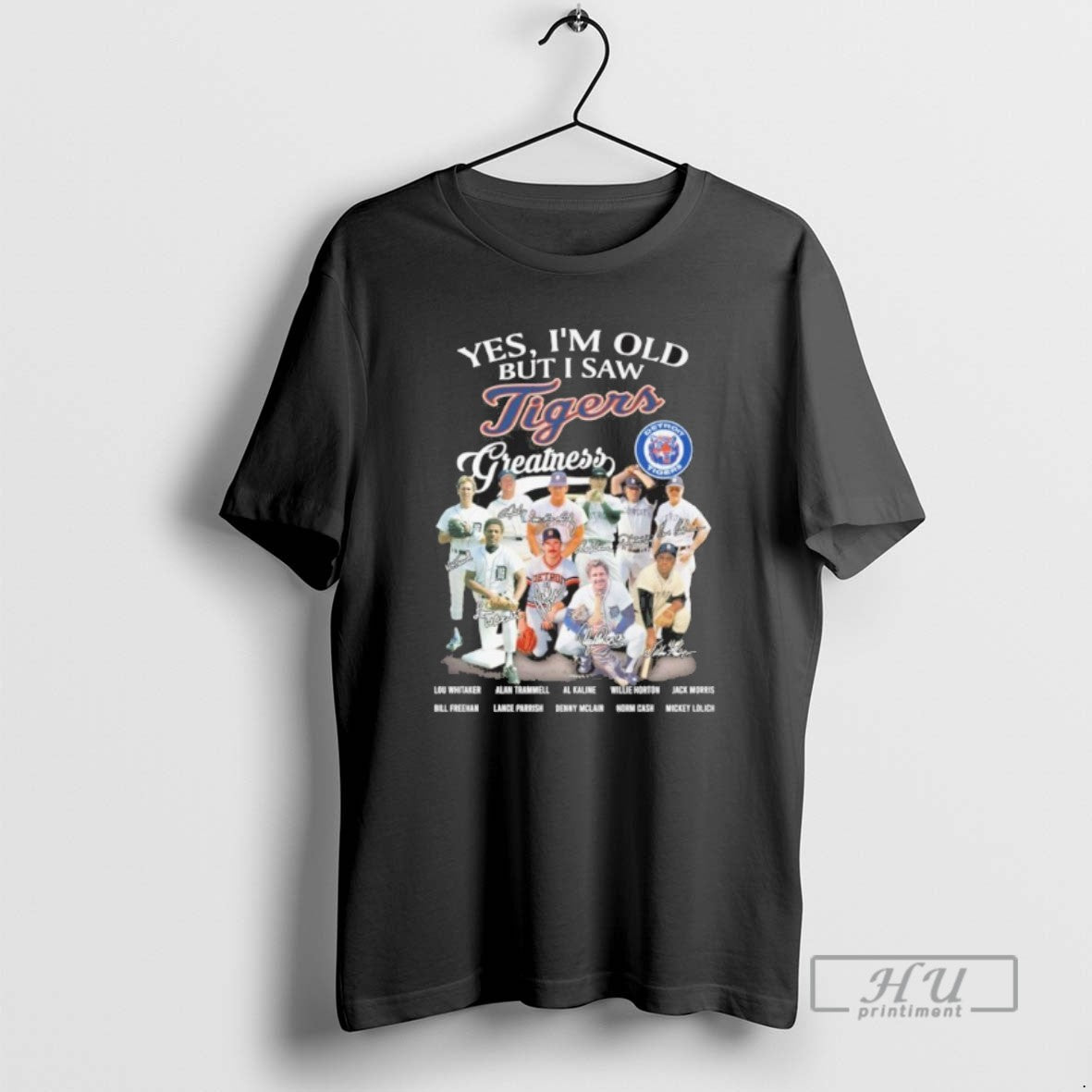 Officials Yes Im Old But I Saw Tigers Greatness Team - Adult & Kids T-Shirts, Sweatshirts & Hoodies apparel design preview 1