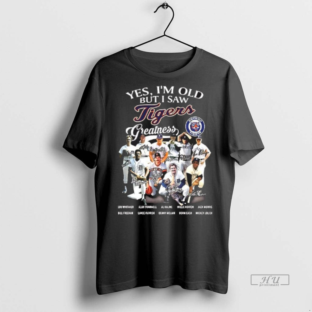 Officials Yes Im Old But I Saw Tigers Greatness Team - Adult & Kids T-Shirts, Sweatshirts & Hoodies apparel design preview 1