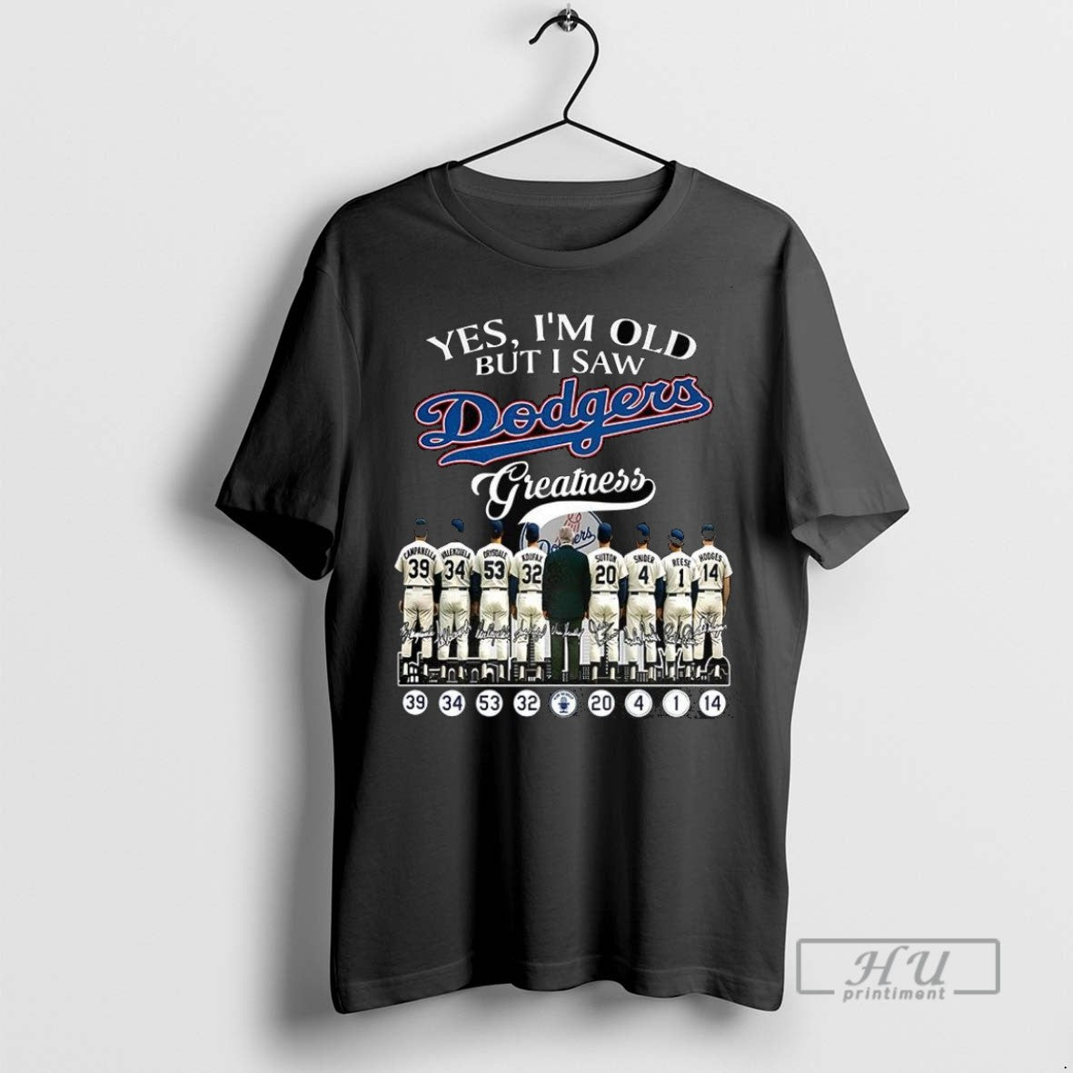 Officials Yes Im Old But I Saw Los Angeles Dodgers - Adult & Kids T-Shirts, Sweatshirts & Hoodies apparel design preview 1