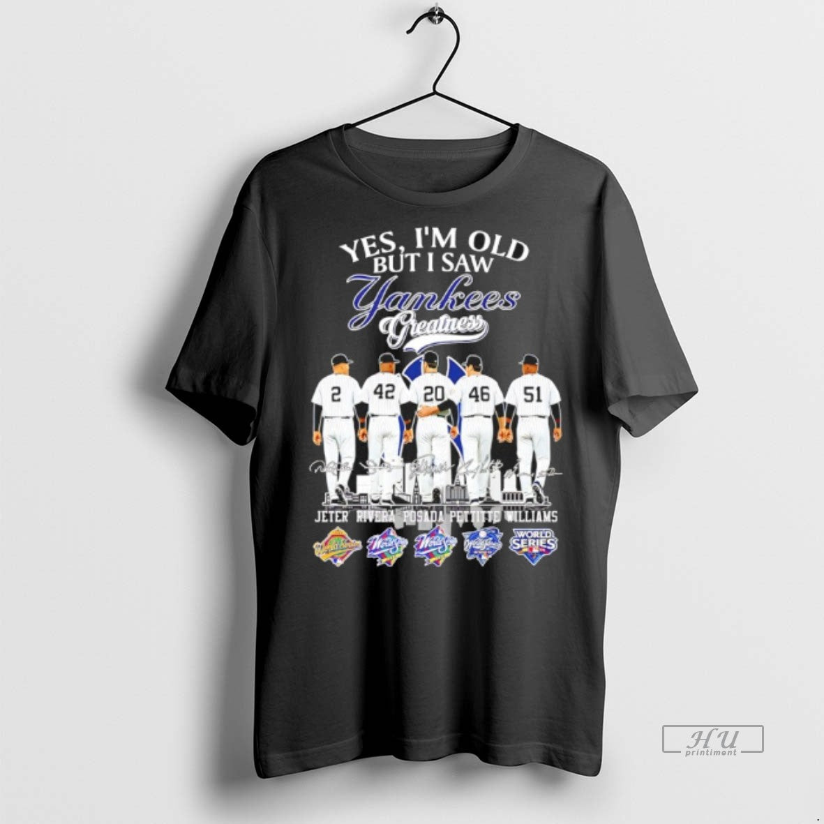 Officials Yes Im Old But I Saw Yankees Greatness - Adult & Kids T-Shirts, Sweatshirts & Hoodies apparel design preview 1