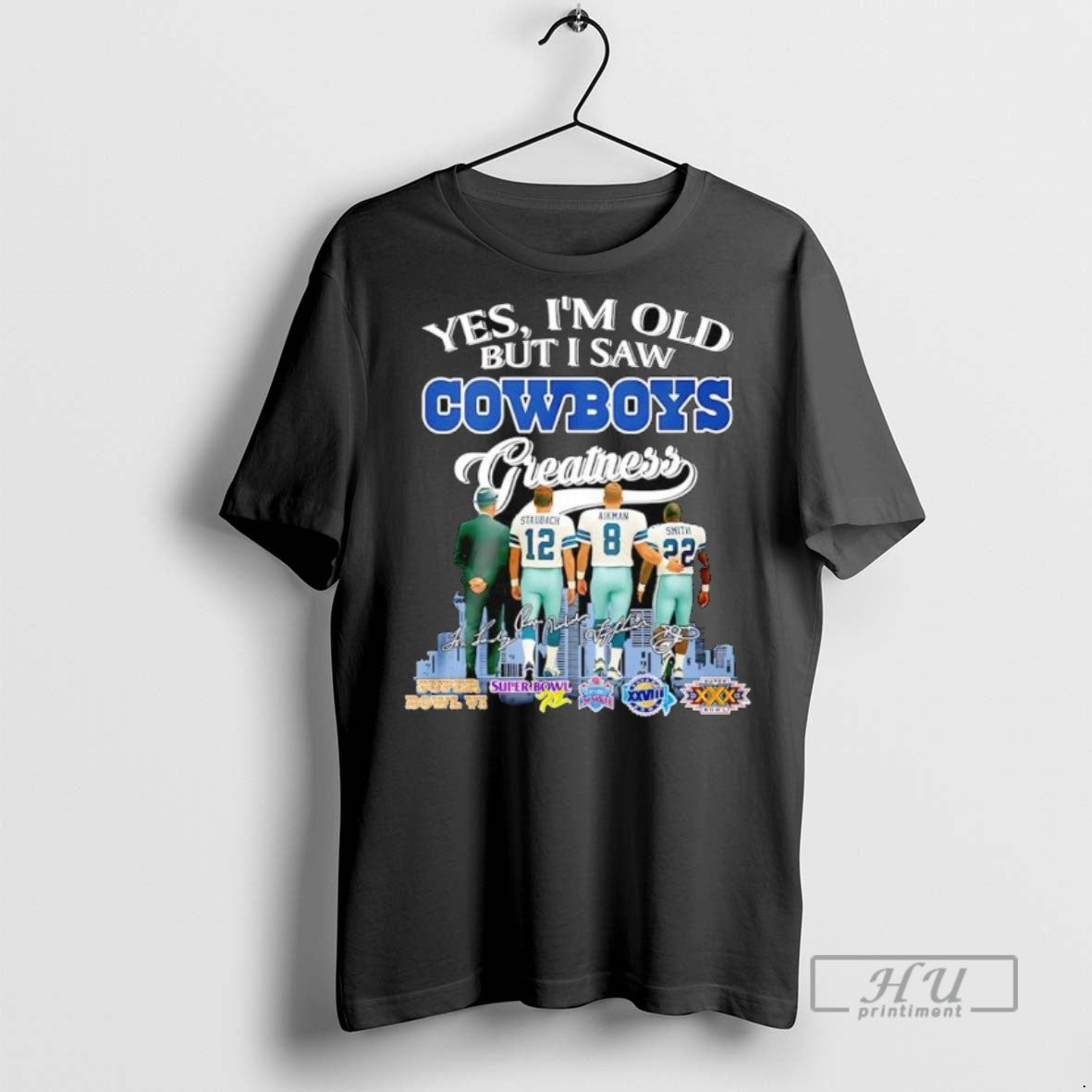 Officials Yes Im Old But I Saw Dallas Cowboys - Adult & Kids T-Shirts, Sweatshirts & Hoodies apparel design preview 1