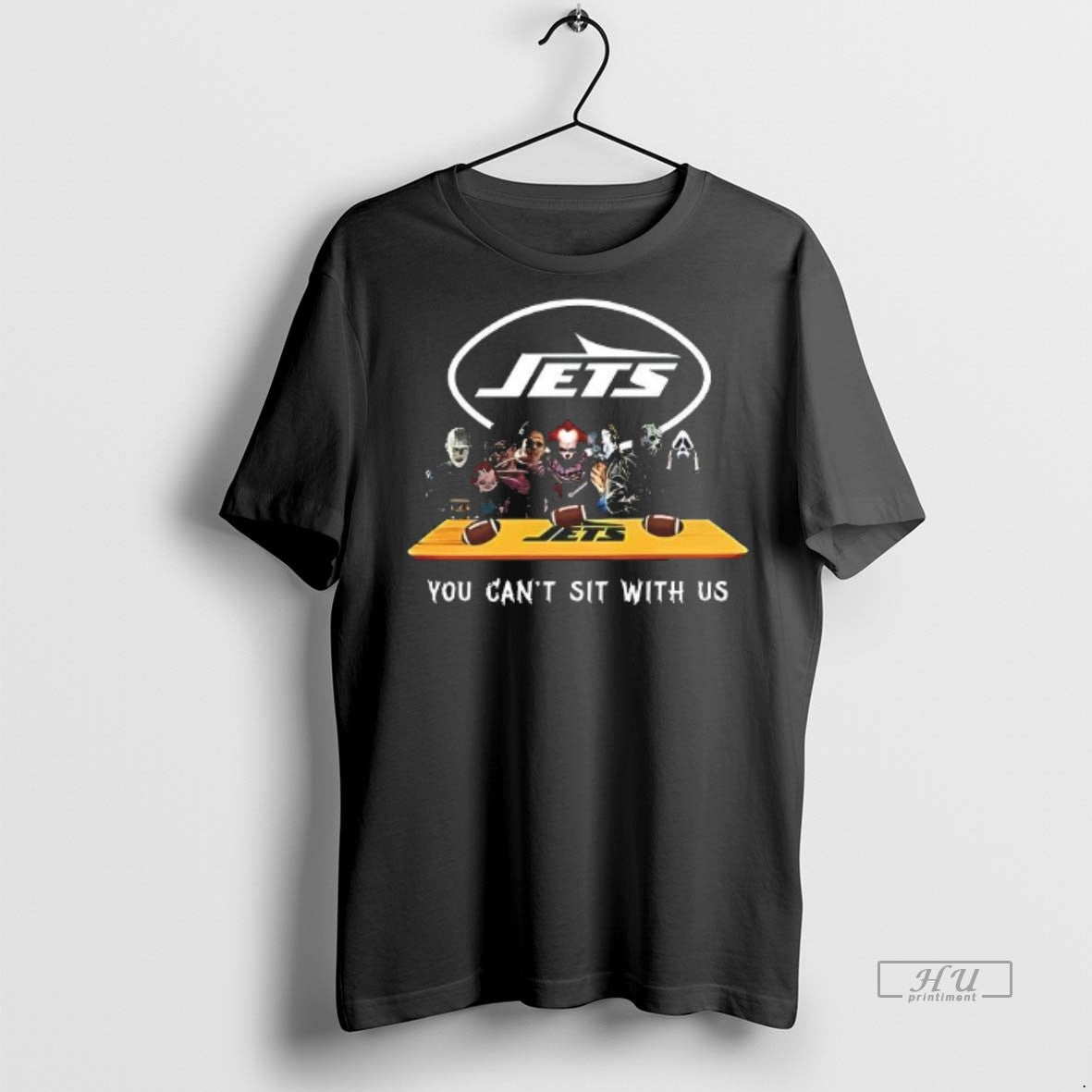 Officials You Cant Sit With Us Jets Football Horror - Adult & Kids T-Shirts, Sweatshirts & Hoodies apparel design preview 1