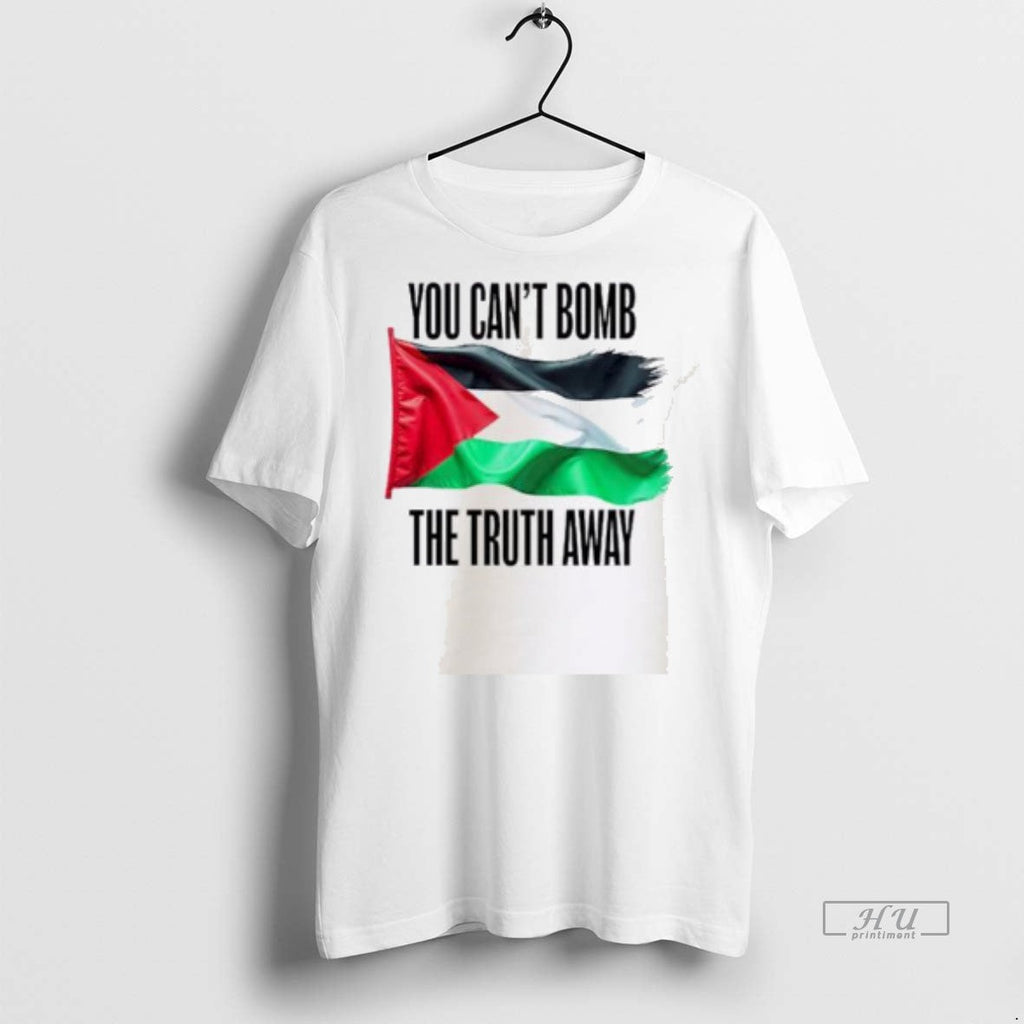 Officials You Cant Bomb The Truth Away Palestine Flag - Adult & Kids T-Shirts, Sweatshirts & Hoodies apparel design preview 1
