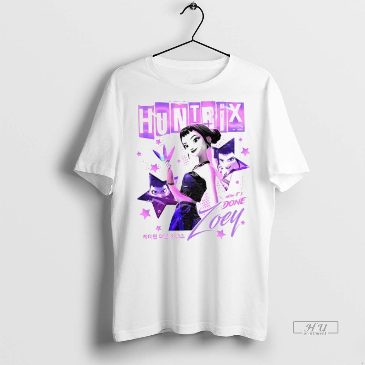 Officials Zoey Kpop Demon Hunters Huntrix Girls How - Adult & Kids T-Shirts, Sweatshirts & Hoodies apparel design preview 1