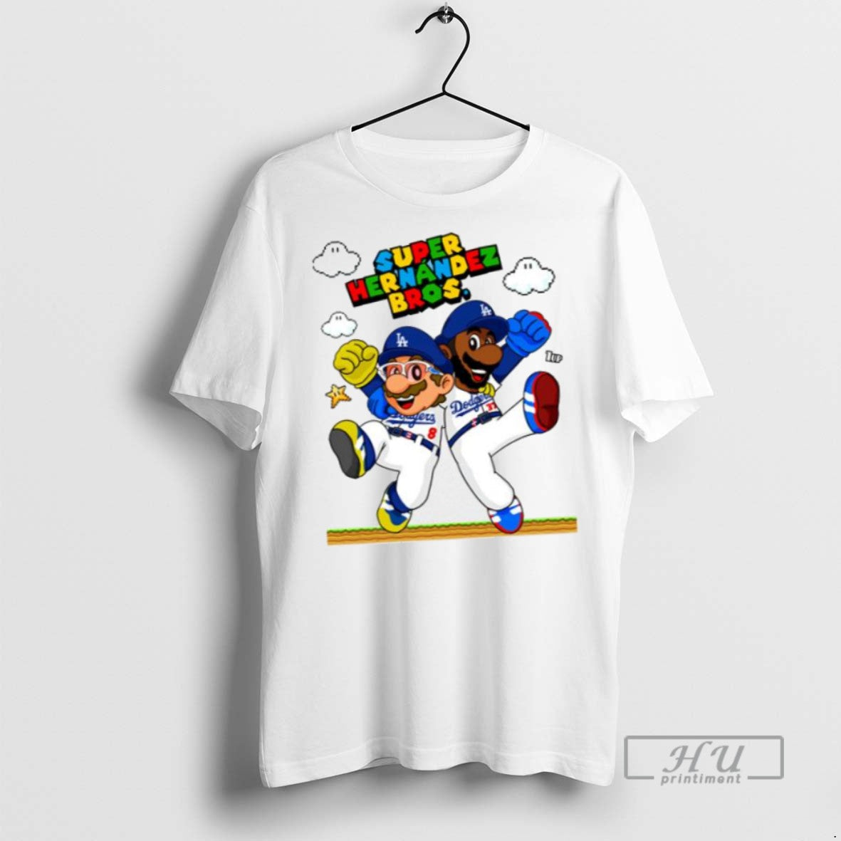 Officials Lets Go Dodgers Super Hernandez Bros Men - Adult & Kids T-Shirts, Sweatshirts & Hoodies apparel design preview 1