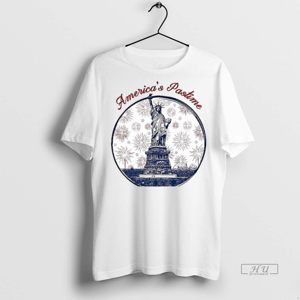 Officials New York Americas Pastime Statue Of Liberty - Adult & Kids T-Shirts, Sweatshirts & Hoodies apparel design preview 1