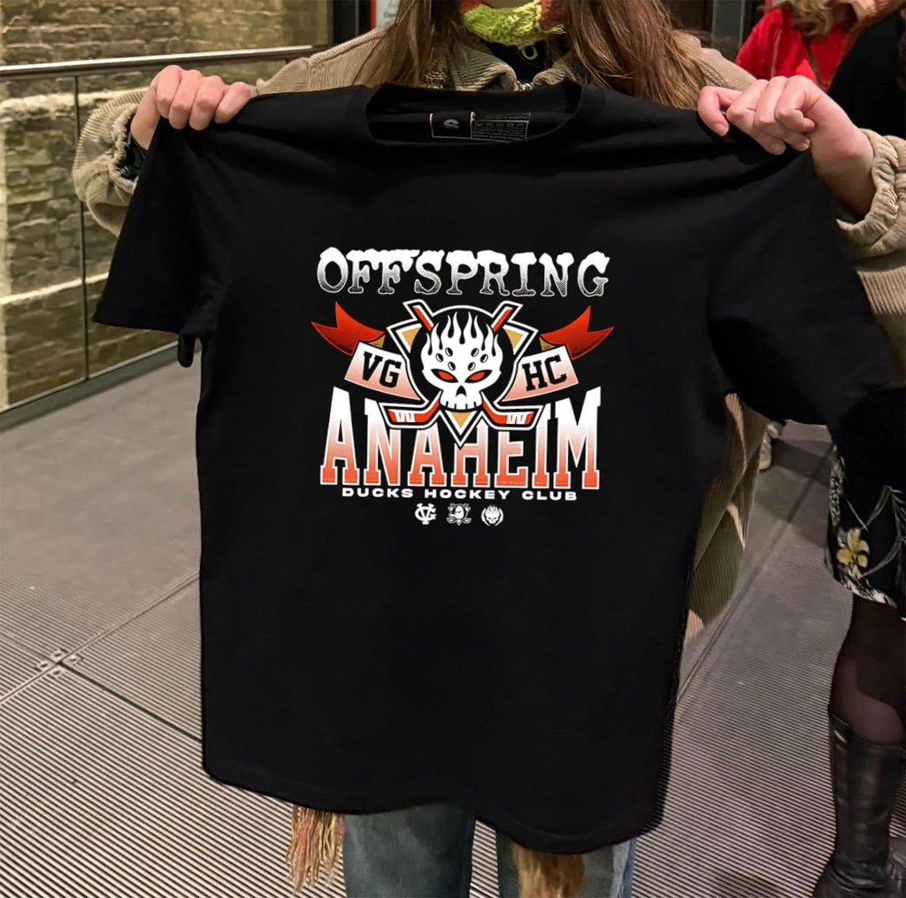 Offspring VG HC Anaheim Ducks Hockey Club Skull And - Adult & Kids T-Shirts, Sweatshirts & Hoodies apparel design preview 2