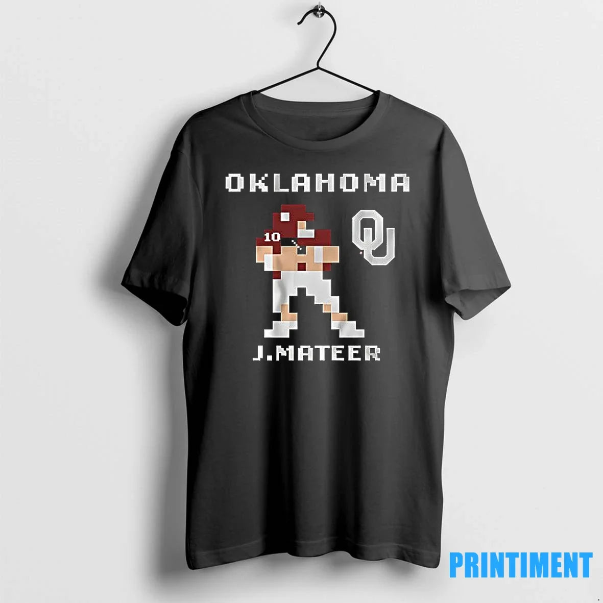 Oklahoma Football John Mateer Retro Baller Video - Adult & Kids T-Shirts, Sweatshirts & Hoodies apparel design preview 1