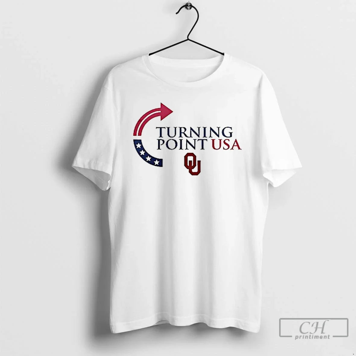 Oklahoma Sooners X Charlie Kirk Turning Point Usa The - Adult & Kids T-Shirts, Sweatshirts & Hoodies apparel design preview 1