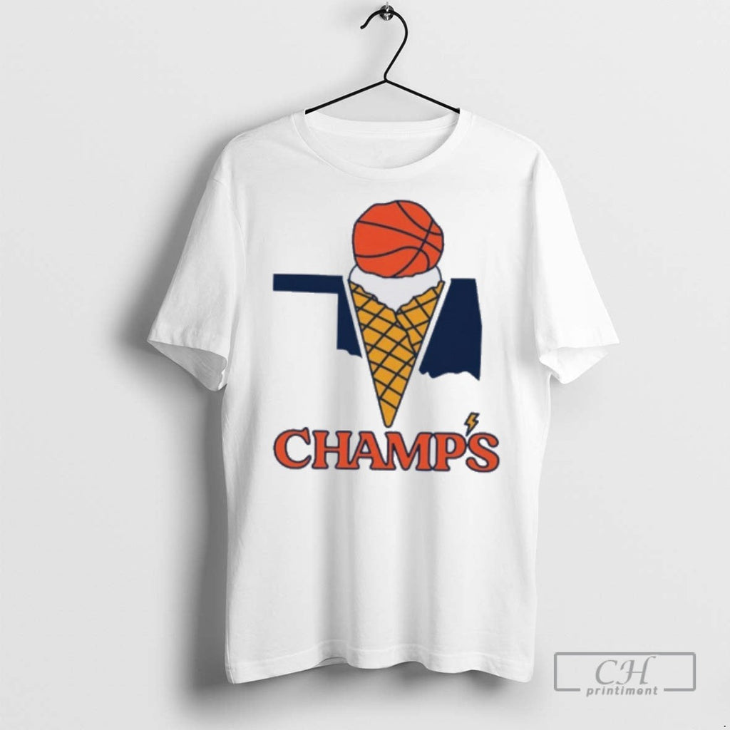 Oklahoma Champs Ice Cream Logo - Adult & Kids T-Shirts, Sweatshirts & Hoodies apparel design preview 1