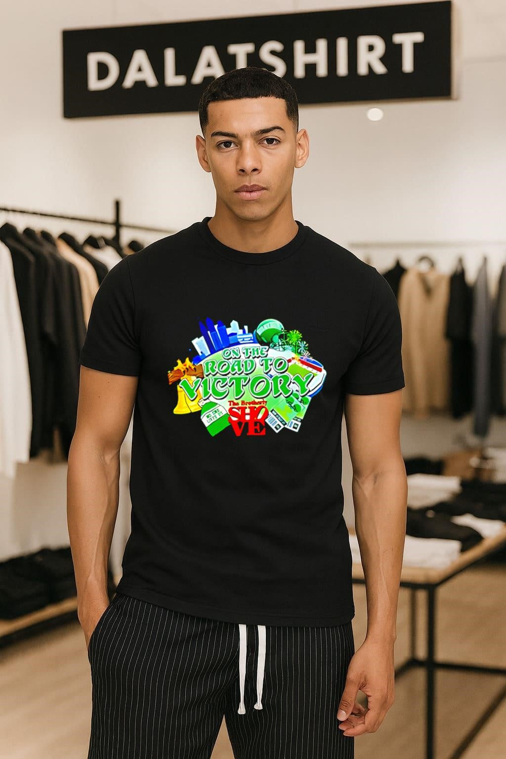 On the Road to Victory - Adult & Kids T-Shirts, Sweatshirts & Hoodies apparel design preview 1