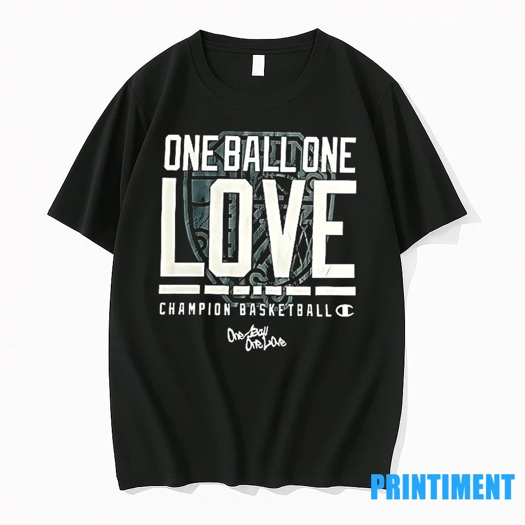 One Ball Love Champion Basketball Sweater - Adult & Kids T-Shirts, Sweatshirts & Hoodies apparel design preview 1
