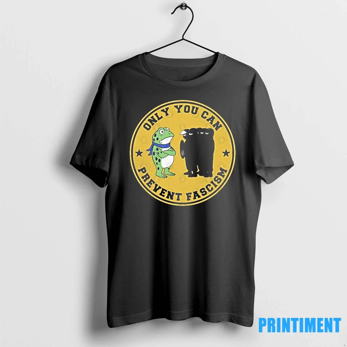 Only You Can Prevent Fascism Portland Frog Sweater - Adult & Kids T-Shirts, Sweatshirts & Hoodies apparel design preview 1
